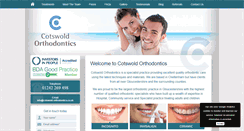 Desktop Screenshot of cotswold-orthodontics.co.uk