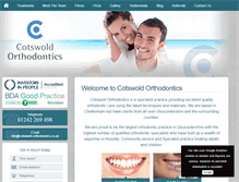 Tablet Screenshot of cotswold-orthodontics.co.uk